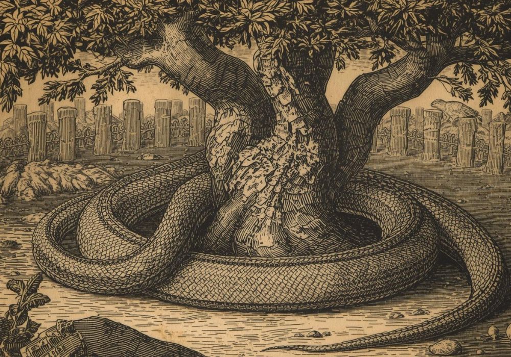 La serpiente del Edén: Símbolo de sabiduría, caos y renovación