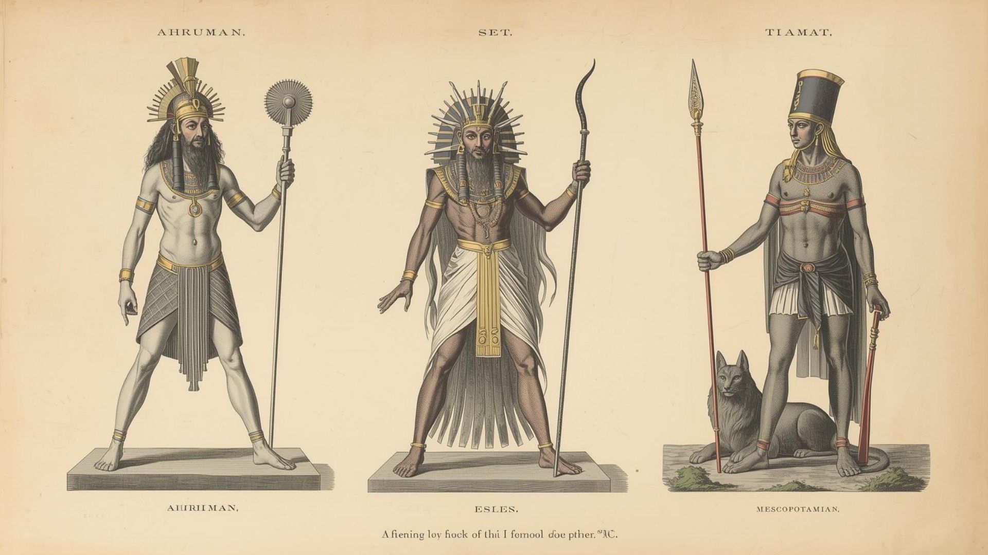Demonología comparada: Ahrimán, Set, Tiamat y los infiernos antiguos